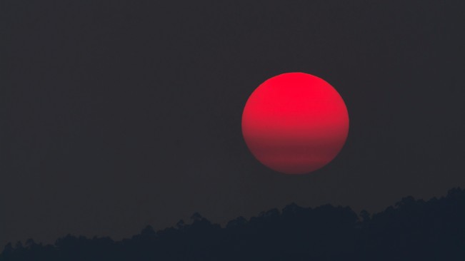 Gerhana bulan merah. [Pexels]